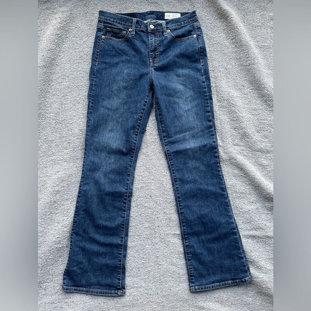 GAP Dark Wash Baby Boot Mid Rise Women's Jeans